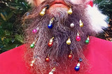 12Pcs Beard Baubles Ornaments Mini Gingle Bells Mustache