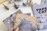 50pcs Paper Cats Origami Kit Stress Relief DIY Craft Kit for Cat Lovers