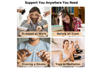 Meditation Breathing Necklace Cross Stress Reducing Necklace