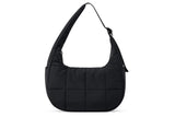 Small Puffer Crescent Shoulder Bag for Women