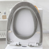 4PCS Winter Warm Bathroom Stretchable Closestool Toilet Seat Cover Pad