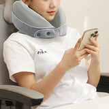 Memory Foam Travel Neck Pillow with Sleeping Mask Earplugs