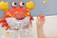 Crab Bubble Machine Bath Toy with Music for Bath Time