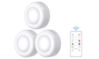 3Pcs 16-Color Wireless LED Cabinet Lights with Remote Control Set