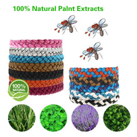 12Pcs PU Leather Mosquito Repellent Bracelets