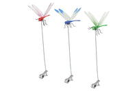 3Pcs Outdoor Fake Dragonfly Rod Clip Garden Decoration