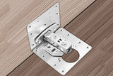 10PCS Cabinet Hinge Repair Plate Stainless Steel Kitchen Cupboard Door Fixing Bracket with Screws