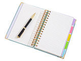 A5 Notebook 300 Pages PU Leather Cover Journal with Ruler Bookmark