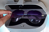 Car Sunglasses Holder Case Box Glasses Clip Auto Visor Card Ticket Organizer