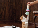 Automatic Retractable Cat Teaser Wand with Plush Ball Cat Toy