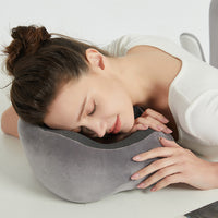 Memory Foam Travel Neck Pillow with Eyemask and Earplugs Set