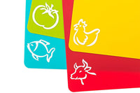 4Pcs Color Coded Cutting Boards Chopping Mats
