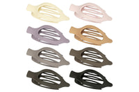 8Pcs French Flat Hair Claw Clips for Women