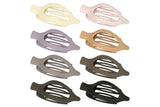 8Pcs French Flat Hair Claw Clips for Women
