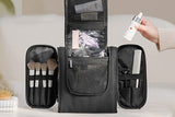 Travel Toiletry Bag Makeup Bag Cosmetic Organizer with Expandable Compartments