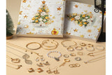 24-Day Jewelry Advent Calendar – Bracelets Necklaces Earrings Kit