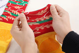 3Pcs Creative Hamburger Shaped Long Crew Socks Paper Box