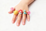 24PCS Adjustable Jewelry Rings Gift Set for Girls Pretend Play and Dress Up