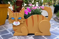 Cat Planter Plant Pot Cute PVC Garden Cat Planter