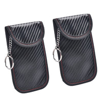 2Pcs Car Key Signal Blocking Pouches RFID Blocker Bags