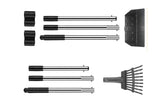 Dog Pooper Scooper Long Handle Stainless Steel Tray Rake Set