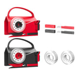 2-Pack Wrapping Paper Cutter and Tape Dispenser Dual-Use for Holiday Gift Wrap