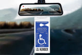 Handicap Parking Placard Holder Ultra Transparent Cover for Disabled People