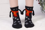 2 Pairs of Christmas Magnetic Holding Hands Socks