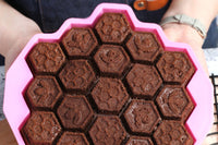 3-Piece 19 Cell Silicone Bee Honeycomb Cake Chocolate Ice Mould