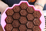 3-Piece 19 Cell Silicone Bee Honeycomb Cake Chocolate Ice Mould