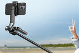 AI Face Tracking 1.6m Selfie Stick Tripod with Dual LED Fill Lights and Bluetooth Remote 4-Leg Stable Base Phone Stand