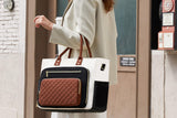 15.6 Inch Laptop Tote Bag Multi-Pocket Commuter Handbag for Work & Daily Use