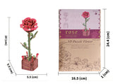DIY Wooden Flower Bouquet 3D Puzzle Craft Kit for Handmade Decoration