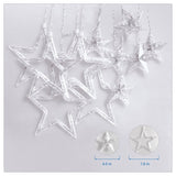 12 LED Star Shaped Romantic LED Curtain Lights Home Decor Lamp