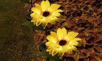 8LED Solar Powered Garden Decorations Lights Simulation Sunflower Decoration Lamp for Backyard Garden