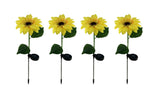 8LED Solar Powered Garden Decorations Lights Simulation Sunflower Decoration Lamp for Backyard Garden