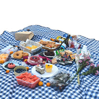 Folding Water-resistant Plaid Picnic Mat Outdoor Camping Beach Blanket