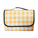 Folding Water-resistant Plaid Picnic Mat Outdoor Camping Beach Blanket