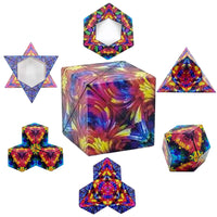 Shape Shifting Box 3D Magic Cube Puzzle Magnetic Fidget Toy