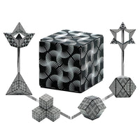 Shape Shifting Box 3D Magic Cube Puzzle Magnetic Fidget Toy