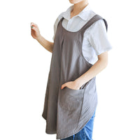 Cross Back Cotton Apron with Pockets