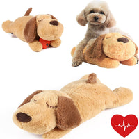 Pet Puppy Cat Soft Plush Toy Heartbeat Sleeping Buddy Dog Behavioral Anxiety Aid