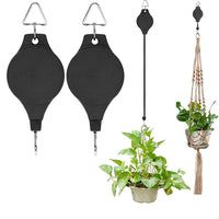 2Pcs Plant Pulley Retractable Hangers