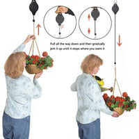 2Pcs Retractable Hanging Flower Basket Hooks