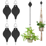 2Pcs Retractable Hanging Flower Basket Hooks