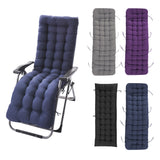 Sun Lounger Cushion Pad Thick Padded Recliner Chair Seat Mat Chaise Seat Cushion Bench Mat