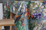 Oil Painting Style Tablecloth Dining Table Cover