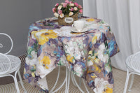 Oil Painting Style Tablecloth Dining Table Cover