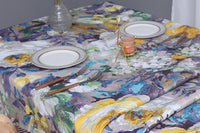 Oil Painting Style Tablecloth Dining Table Cover