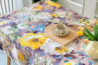 Oil Painting Style Tablecloth Dining Table Cover